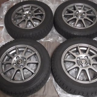 スタッドレス　タイヤ　ホイール　セット　スズキ　ソリオ用　165/65R/14　4本セット　平成23年式　ＭＡ15Ｓで使用