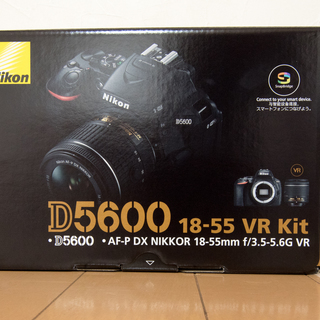 D5600 18-55 VR レンズキット：新品！未記入保証書あり！