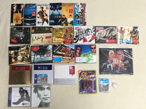 B'z 1997～2003年 初回出荷版 シングル・アルバムCD 発売当時のポップシール付保護ファイルにて保管 特典付き