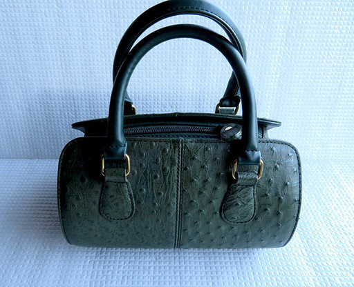 オーストリッチバッグ、モスグリーン＊新品