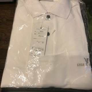 【新品】メンズ白ポロシャツ Lサイズ