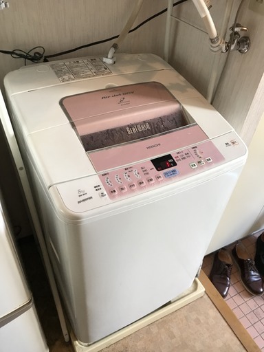 日立 HITACHI 8.0kg 洗濯機 ビートウォッシュ ＢＷ-８ＨＶ 2008年製