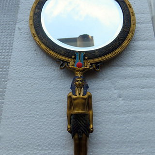古代エジプト文明レリーフの豪華手鏡＊新品