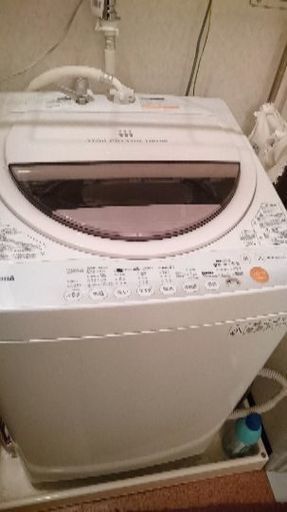 【取引完了】【6キロ】東芝洗濯機(^-^)/簡易乾燥\u0026風呂吸い付き