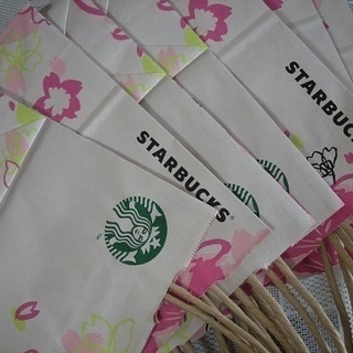 スターバックス　さくらの紙袋10枚セット　スタバ　季節限定桜の袋...