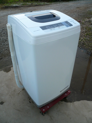 日立 全自動洗濯機 5kg ピュアホワイト NW-5WR　2016年製