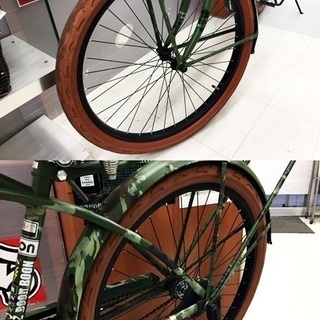 中古 BOON ビーチクルーザー 迷彩 カモフラ 24インチ