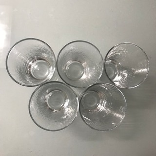 グラス 5個セット 透明 ガラス コップ