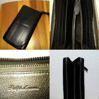 ラルフローレン長財布 箱袋付き牛革黒☆表参道店購入☆7万