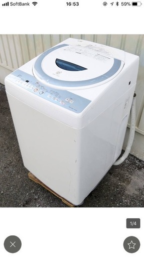 シャープ《乾燥付き全自動洗濯機》ES-TG72-A　7.0kg　08年