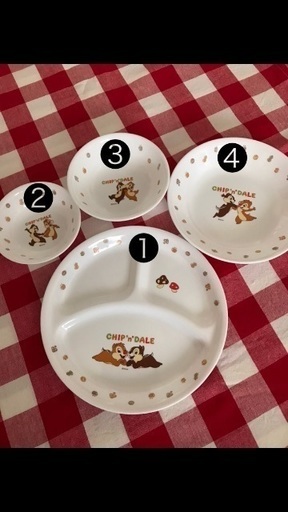 ディズニー 食器4点セット《CHIP‘n’DALE》