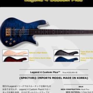 Spector EURO4LXスルーネックブルーバースト
