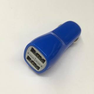 ♪青色♪便利な２ポート♪　充電器　12V　USBポート 充電器 ...