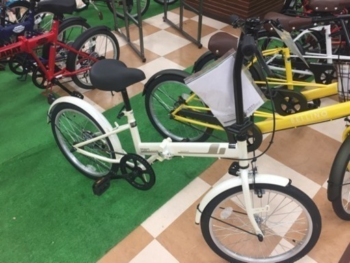 自転車 白 折りたたみ