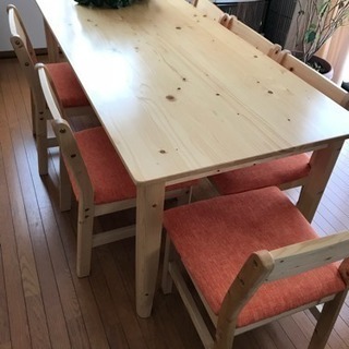 キッチンテーブル＋椅子6脚