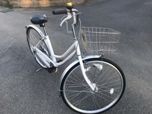 マルキン製 ホワイト27インチ自転車〜新品パーツ交換済みです〜