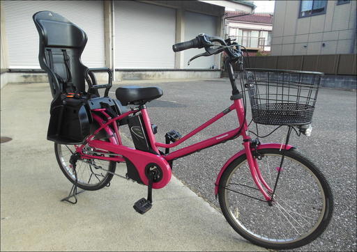 ★★　Panasonic 【ＬＡＬＡ５　ｍｉｎｉ】　トレンドの２０インチ小径タイヤの電動アシスト自転車です！　高容量8.0Ahリチウムイオンバッテリー！　　手元スイッチ【エコナビ】！　ＯＧＫ製チャイルドシート装着！　お届けいたします！★★