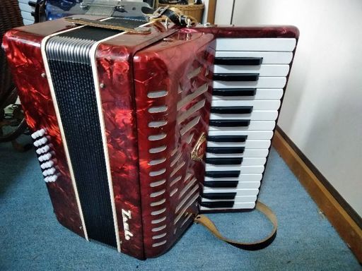 求)エレキギター　アコーディオン２つと交換してくれる方