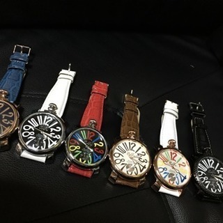 腕時計 クォーツ 革ベルト 48mm ビッグフェイス マニュアーレ