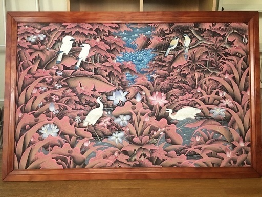 バリ島 手描きプンゴセカン・スタイル 絵画