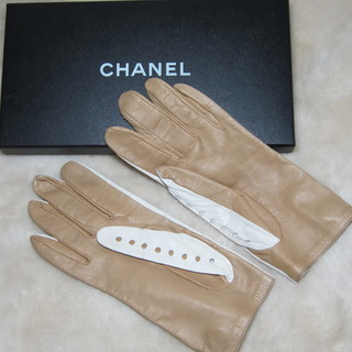 シャネル　ゴルフ　グローブ　本皮　ラム素材　未使用品