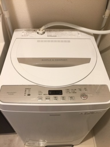 SHARP 全自動洗濯機 5.5kg 17年式