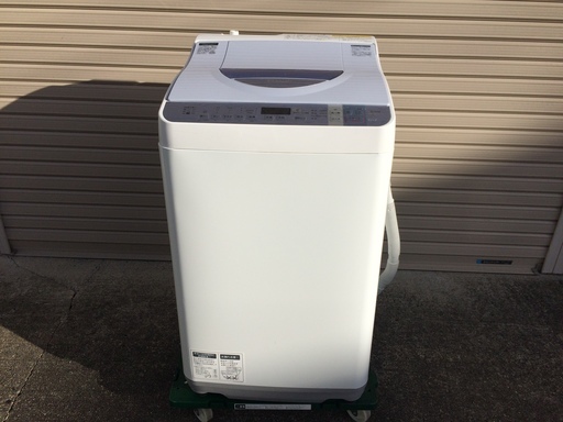 シャープ 5.5kg 電気洗濯乾燥機 2015年製 ES-TX550-A バスポンプ付き