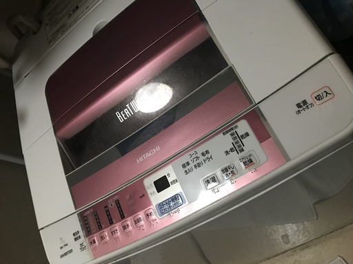 洗濯機　中古　hitachi　日立　BW-7MV  ７Kg　ピンク