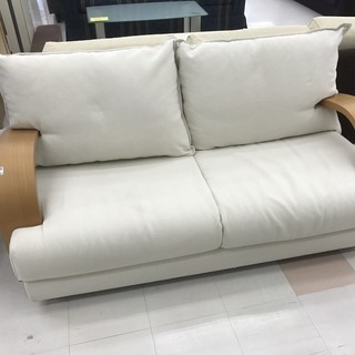 取りに来て頂ける方限定！モコモコクッションの2人掛けソファのご