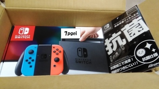 [取引中](新品・未使用・おまけ付き) Nintendo switch 本体 ネオンブルー/ネオンレッド