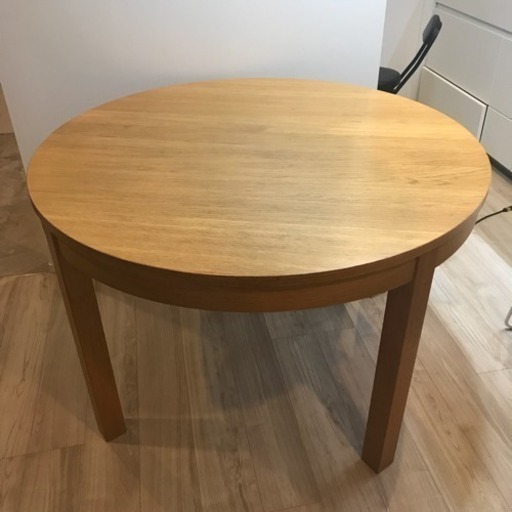 IKEA イケア BJURSTA 伸長式丸テーブル ダイニングテーブル 円型 