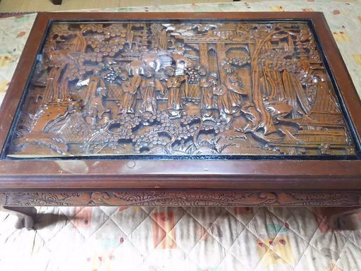 台湾製彫刻テーブル 台湾製彫刻テーブル