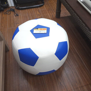 長期保管品 Jリーグ サッカーボール型 クッション フットボール イス／チェア 当時物 札幌　西野 長期保管品 Jリーグ サッカーボール型 クッション フットボール