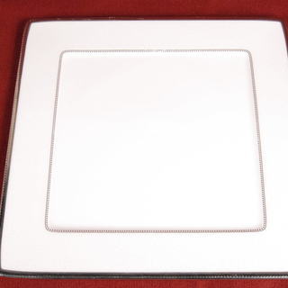 未使用 Noritake ノリタケ ボーンチャイナ シャンパンパールズ 26.5cm スクエアプレート 3枚セット CHAMPAGNE PEARLS