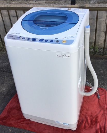 ＜美品＞パナソニック＊全自動洗濯機・エコウォッシュ 6.0kg 送風乾燥 NA-FS60H3