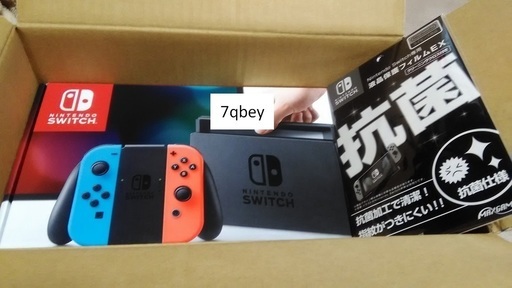 (取引中)(新品・未使用・おまけ付き) Nintendo switch 本体 ネオンブルー/ネオンレッド