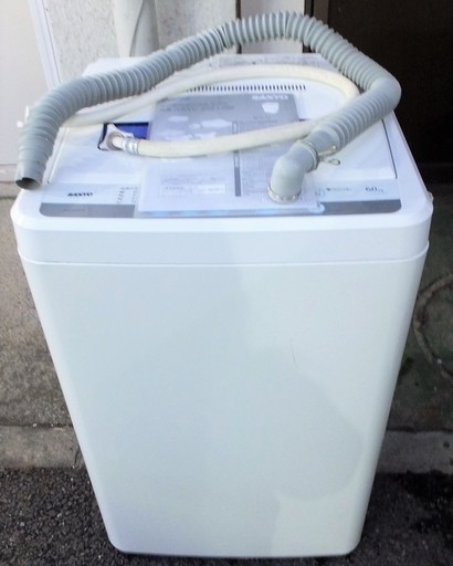 ☆\t三洋電機 SANYO ASW-60D 6.0kg 全自動洗濯機◆衣類の芯までキレイにお洗濯