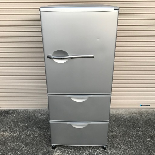 トラック貸出可 2009年製 255L 3ドア SANYO 冷凍冷蔵庫 SR-261R シルバー