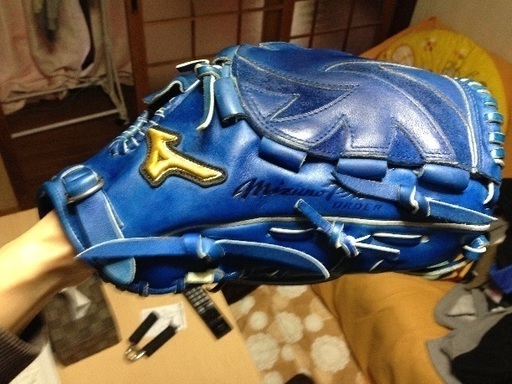 新品未使用】ミズノ ツナギ グラブ ミズノプロ 軟式 へし折っ