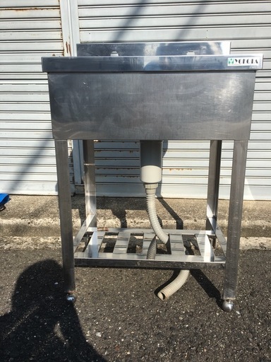 YOKOTA ヨコタ 業務用シンク 幅60cm×奥行45cm×90cm 蛇口2個付
