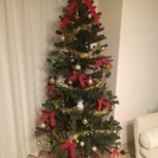 大型クリスマスツリー160センチ箱入り・12/10までライト/飾りおまけ付！ゴージャス!