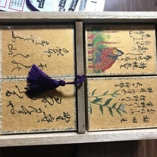 小倉百人一首  金箔紙