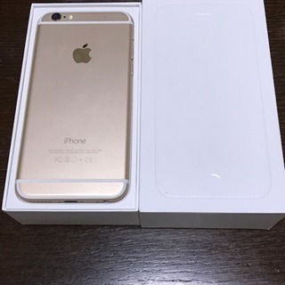 【値下げ】iPhone6 64GB au ゴールド 傷なし美品（...