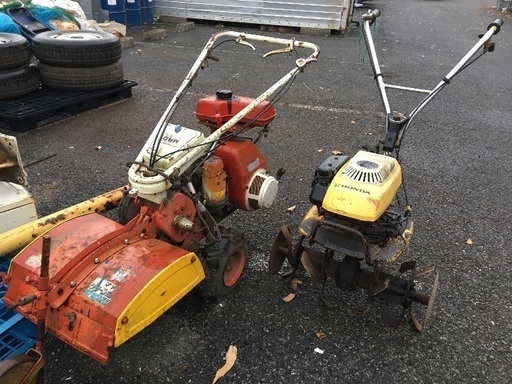 マメトラ 小型耕耘機 2台セット 不動車