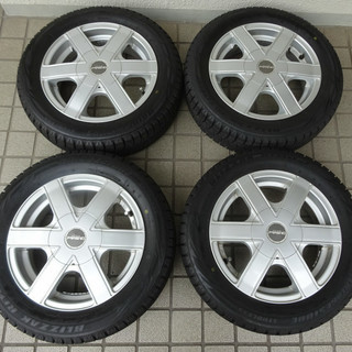 バリ山 格安! 安心の☆ブリヂストン ブリザック 155/65R14 アルミ付4