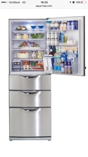 冷蔵庫 2017年式 AQUA 355Ｌ 4ドア