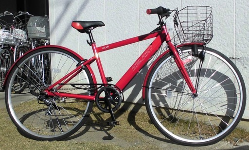 取引成立受付終了チョイキズ新車DAINICHI BELARTクロスバイク27インチ RED