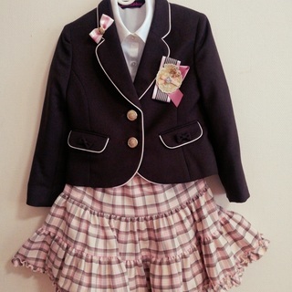 (中古品)入学式スーツ、120ｃｍ、女の子
