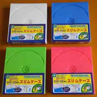 CD DVDスリムケース　1パック(4枚入)　× 　64個
