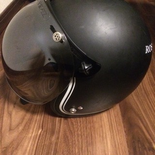 【安く譲ります】バイクのヘルメット 黒フルフェイス！